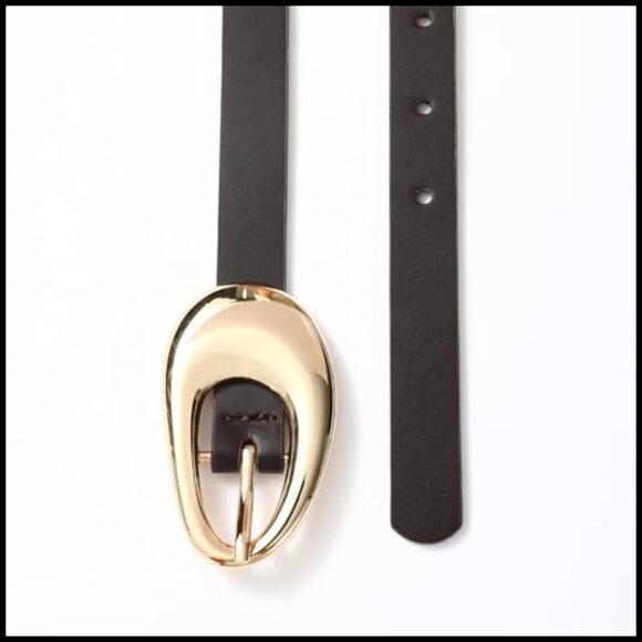 Genuine Leather Belt with Gold Buckle Women\'s Casual Fashion Accessory main image 4